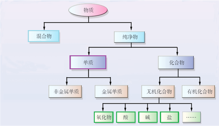 物质的分类（必修一P4）